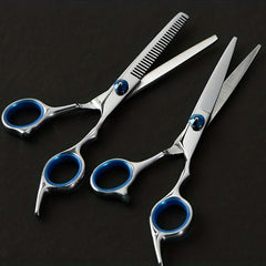 Hairdressing Tools Set Professional Hair Cutting Thinning Scissors Haircut Cape