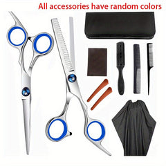 Hairdressing Tools Set Professional Hair Cutting Thinning Scissors Haircut Cape