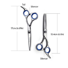 Pro Hairdressing Scissors Kit Thinning Cutting Set Barber Salon Household