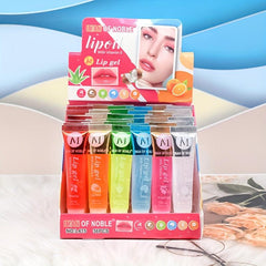 Hydrating Lip Gel With Vitamin E Rosehip Argan Mint Aloe Coconut Moisturizing