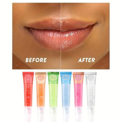 Hydrating Lip Gel With Vitamin E Rosehip Argan Mint Aloe Coconut Moisturizing