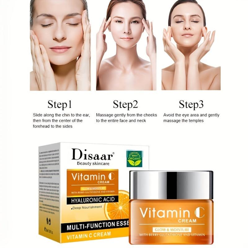 Vitamin C Essence Cream for Skin Tone and Pore Reduction