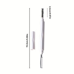Double Headed Eyelash Comb Diamond Stainless Steel Brush Beauty Tool