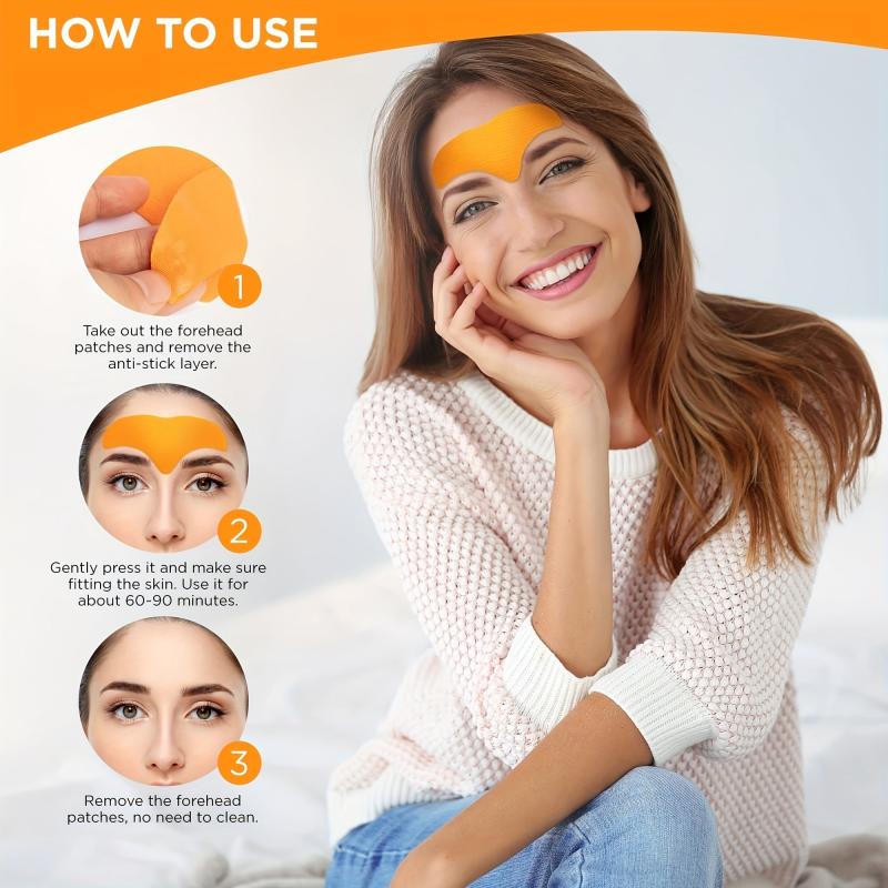 Forehead Patches 10 PCS Hyaluronic Acid Pads for Smooth Skin