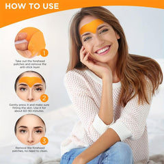 Forehead Patches 10 PCS Hyaluronic Acid Pads for Smooth Skin