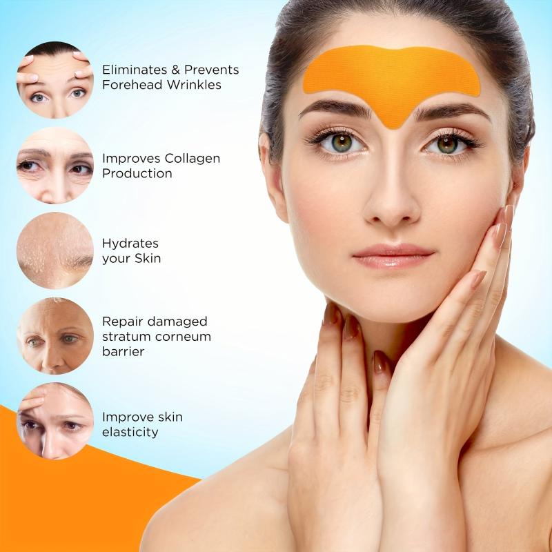Forehead Patches 10 PCS Hyaluronic Acid Pads for Smooth Skin