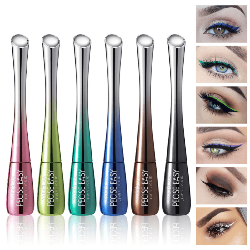 Colorful Eyeliner Pen Waterproof Liquid Pink Yellow Purple Matte