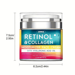 Retinol Cream With Hyaluronic Acid Collagen Face Moisturizer