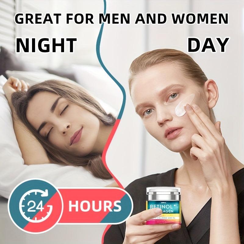 Retinol Cream With Hyaluronic Acid Collagen Face Moisturizer