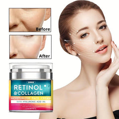 Retinol Cream With Hyaluronic Acid Collagen Face Moisturizer