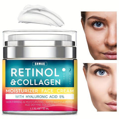 Retinol Cream With Hyaluronic Acid Collagen Face Moisturizer