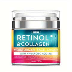 Retinol Cream With Hyaluronic Acid Collagen Face Moisturizer