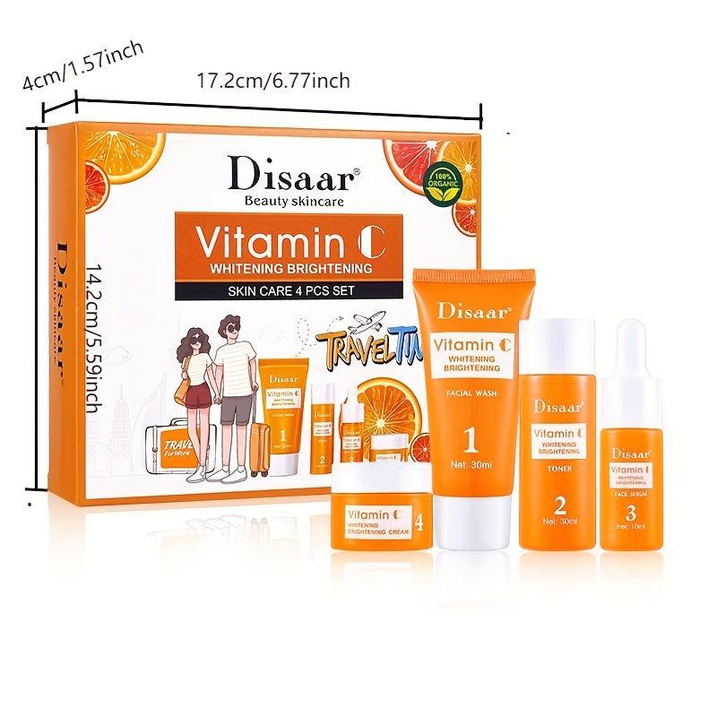 Vitamin C & Hyaluronic Acid Facial Care Set - Hydrate Moisturize Firm
