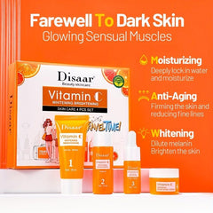 Vitamin C & Hyaluronic Acid Facial Care Set - Hydrate Moisturize Firm