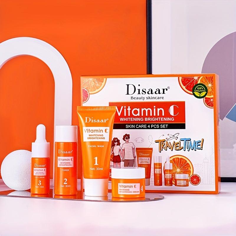 Vitamin C & Hyaluronic Acid Facial Care Set - Hydrate Moisturize Firm