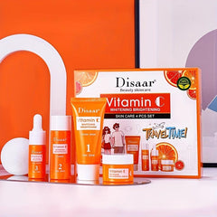 Vitamin C & Hyaluronic Acid Facial Care Set - Hydrate Moisturize Firm