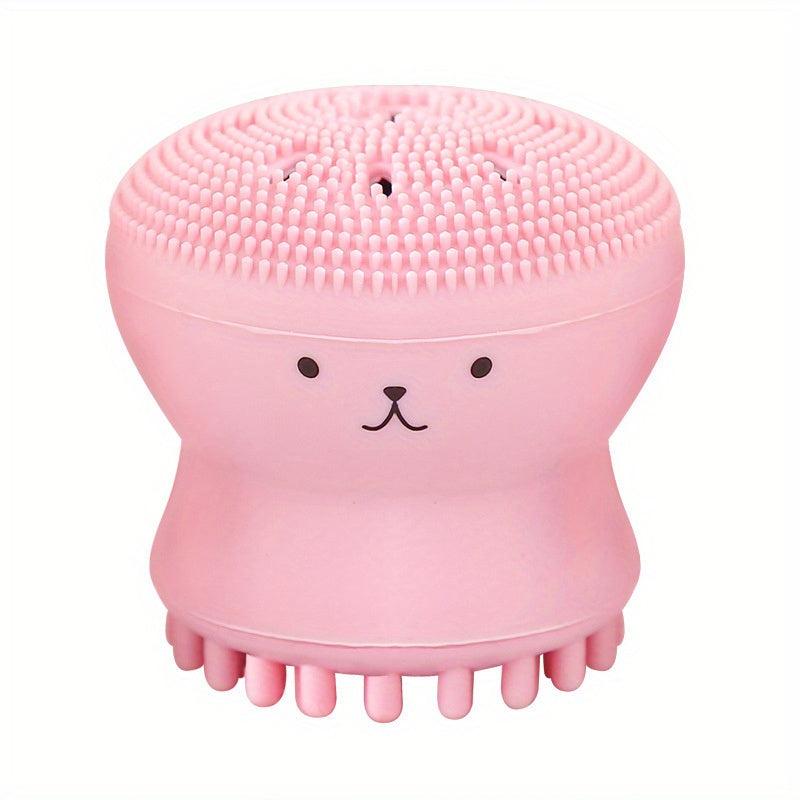 Silicone Octopus Face Cleaner Facial Brush Massager