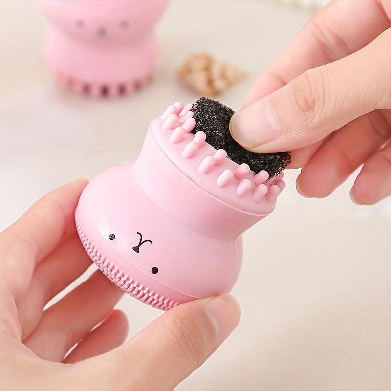 Silicone Octopus Face Cleaner Facial Brush Massager