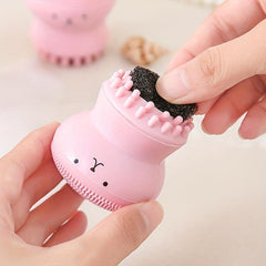 Silicone Octopus Face Cleaner Facial Brush Massager