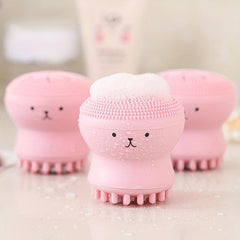 Silicone Octopus Face Cleaner Facial Brush Massager