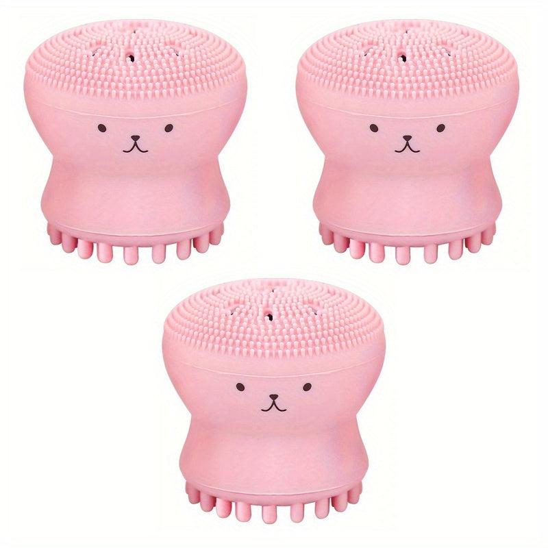 Silicone Octopus Face Cleaner Facial Brush Massager