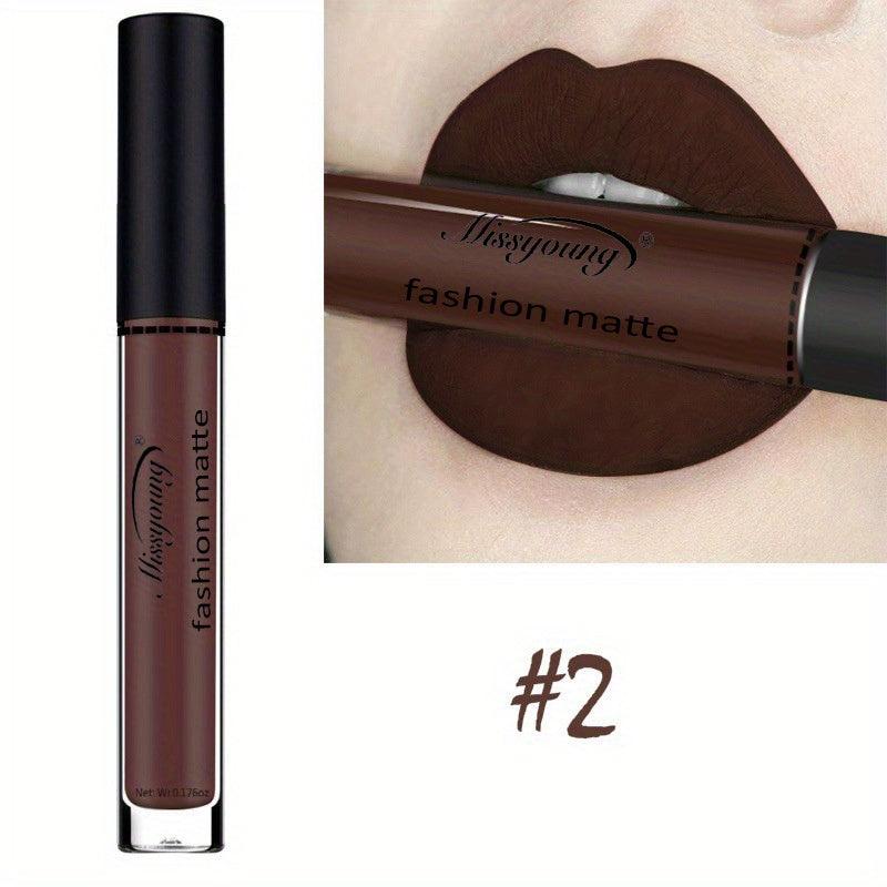 Matte Lip Gloss Non Stick Cup Long Wear Waterproof Lipstick
