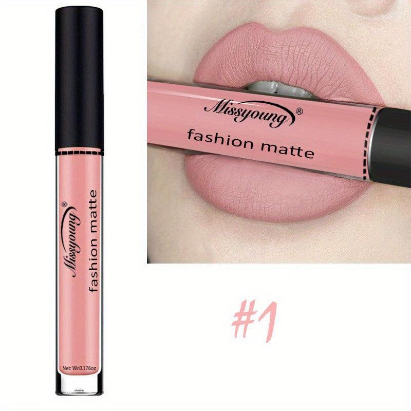 Matte Lip Gloss Non Stick Cup Long Wear Waterproof Lipstick