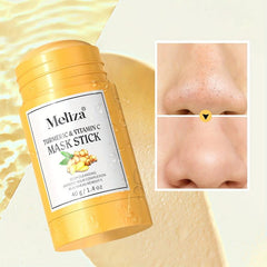 Organic Turmeric Mud Stick Mask Vitamin C Purifying Blackhead Cleansing Mud Mask