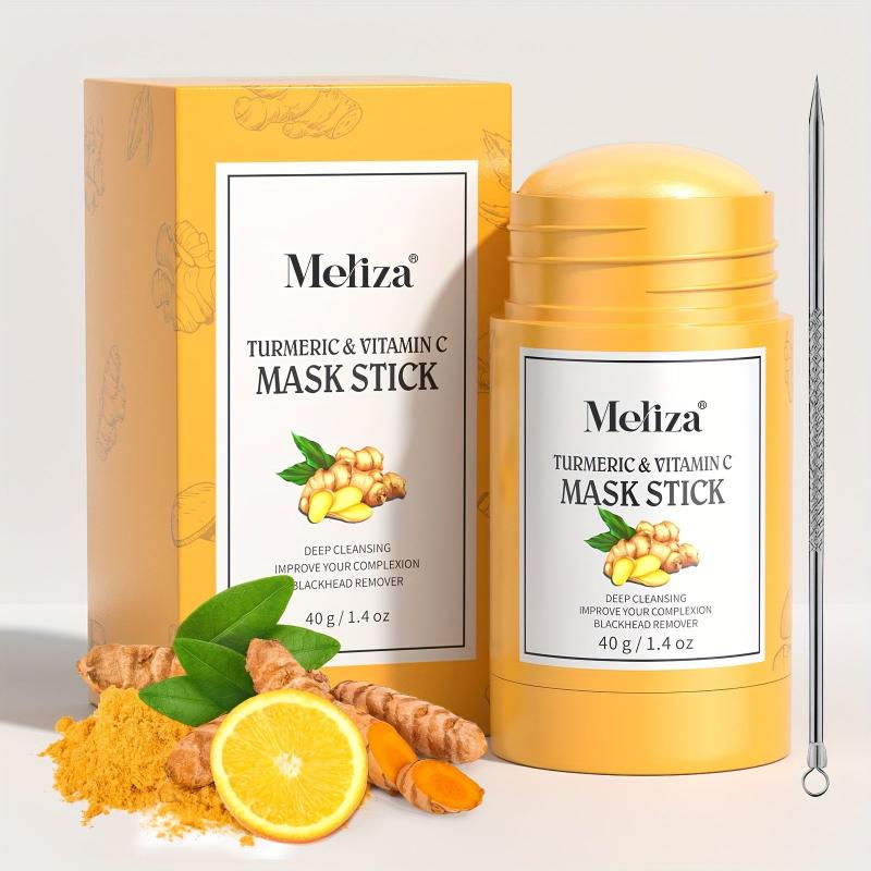 Organic Turmeric Mud Stick Mask Vitamin C Purifying Blackhead Cleansing Mud Mask