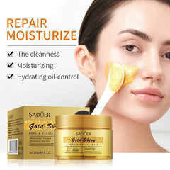 Golden Skincare Facial Mask Hydration Nourishes Skin Moisturizing Deep Clean