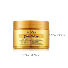 Golden Skincare Facial Mask Hydration Nourishes Skin Moisturizing Deep Clean