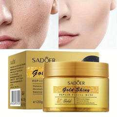 Golden Skincare Facial Mask Hydration Nourishes Skin Moisturizing Deep Clean