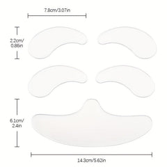 5 Pcs Reusable Silicone Face Lifting Patches Neck Line Sticker