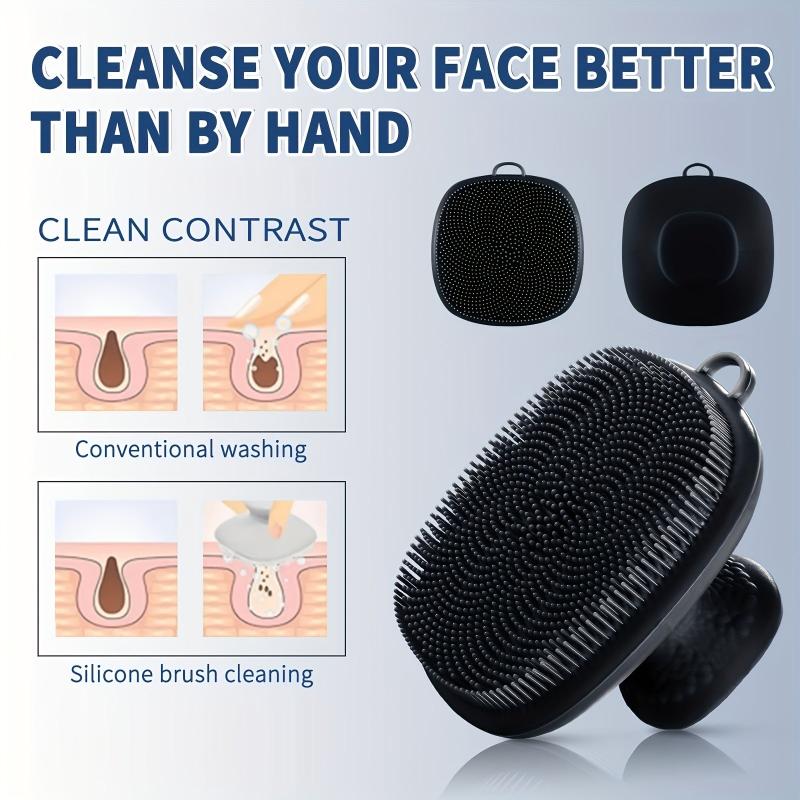 Silicone Face Scrubber For Men Facial Cleansing Brush