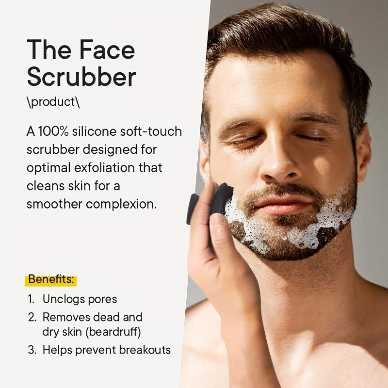 Silicone Face Scrubber For Men Facial Cleansing Brush
