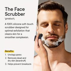 Silicone Face Scrubber For Men Facial Cleansing Brush