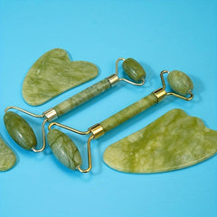Natural Jade Gua Sha Tools for Face Neck Back Jawline