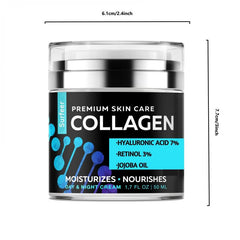 Collagen Face Moisturizer with Hyaluronic Acid - Anti Wrinkle Cream