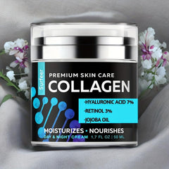 Collagen Face Moisturizer with Hyaluronic Acid - Anti Wrinkle Cream