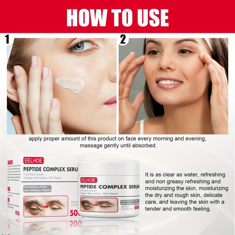 50g Peptide Complex Serum for Face & Neck - Smooth Cream Fade Fine Lines