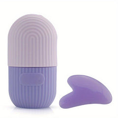 Ice Face Roller And Gua Sha Set for Face & Eye Puffiness Relief