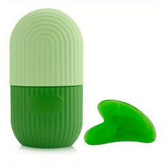 Ice Face Roller And Gua Sha Set for Face & Eye Puffiness Relief