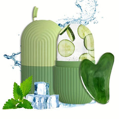 Ice Face Roller And Gua Sha Set for Face & Eye Puffiness Relief