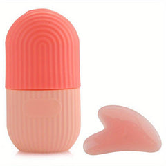 Ice Face Roller And Gua Sha Set for Face & Eye Puffiness Relief