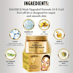 24K Tear Off Mask Blackheads Cleanse Pores Unisex Skin Care