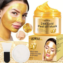 24K Tear Off Mask Blackheads Cleanse Pores Unisex Skin Care