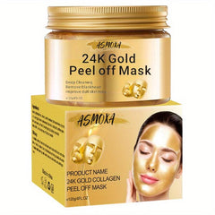 24K Tear Off Mask Blackheads Cleanse Pores Unisex Skin Care
