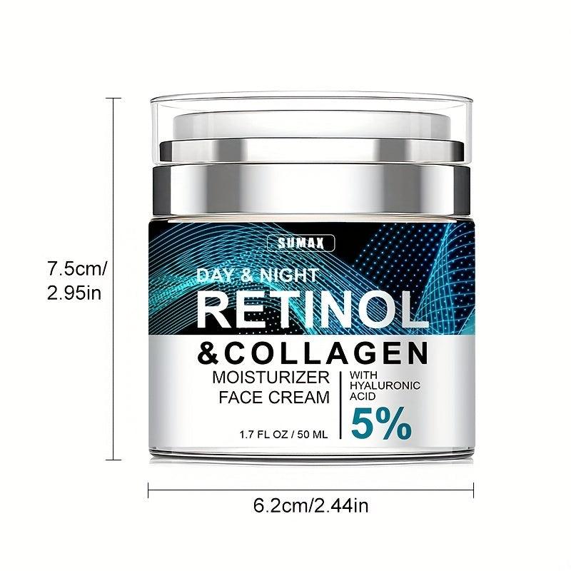 Advanced Retinol Face Cream with Hyaluronic Acid and Collagen