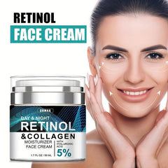 Advanced Retinol Face Cream with Hyaluronic Acid and Collagen