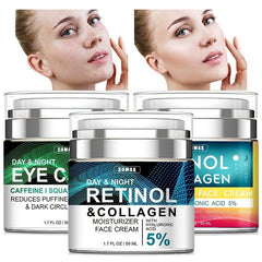 Advanced Retinol Face Cream with Hyaluronic Acid and Collagen